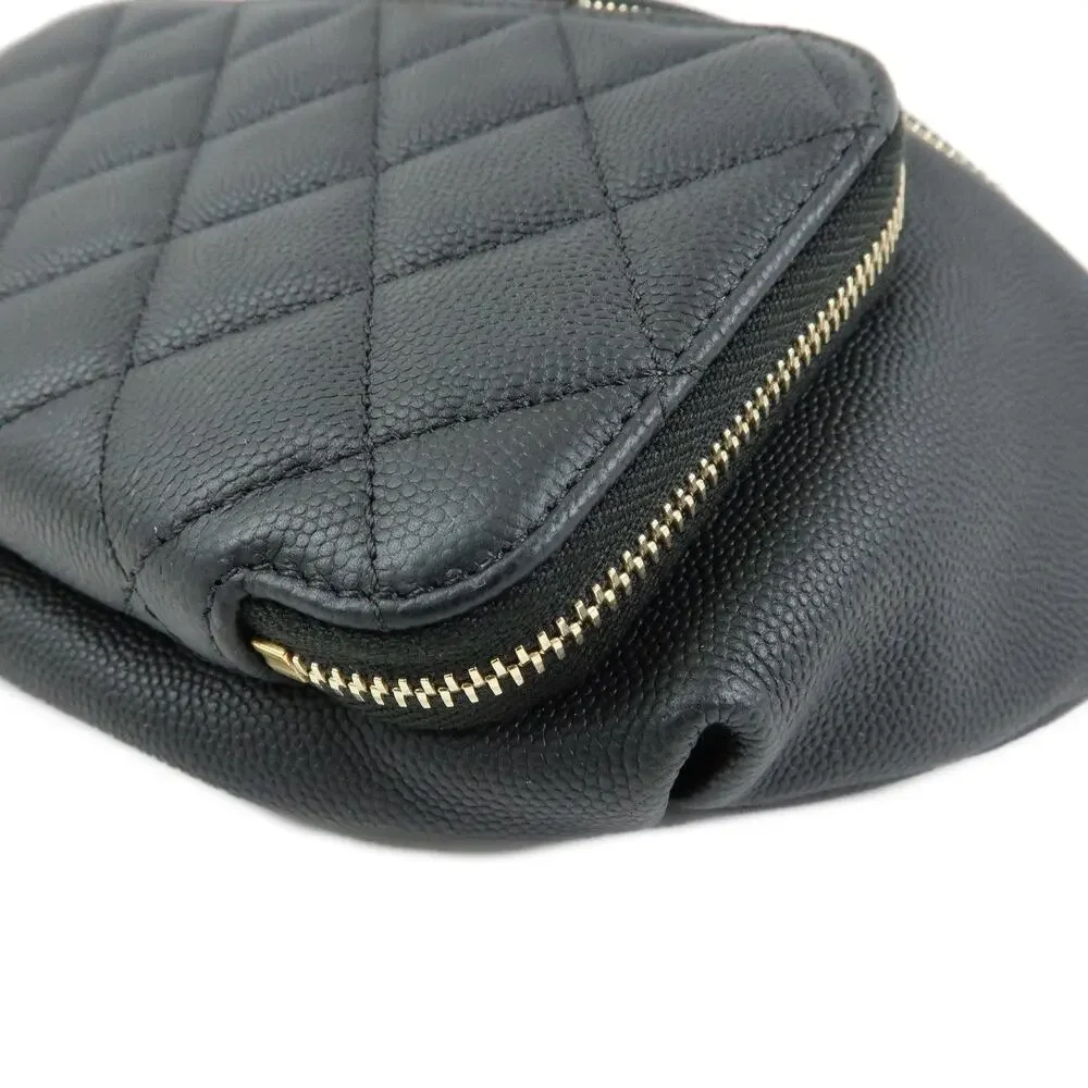 Chanel Matelasse Caviar Leather Belt Bag Black